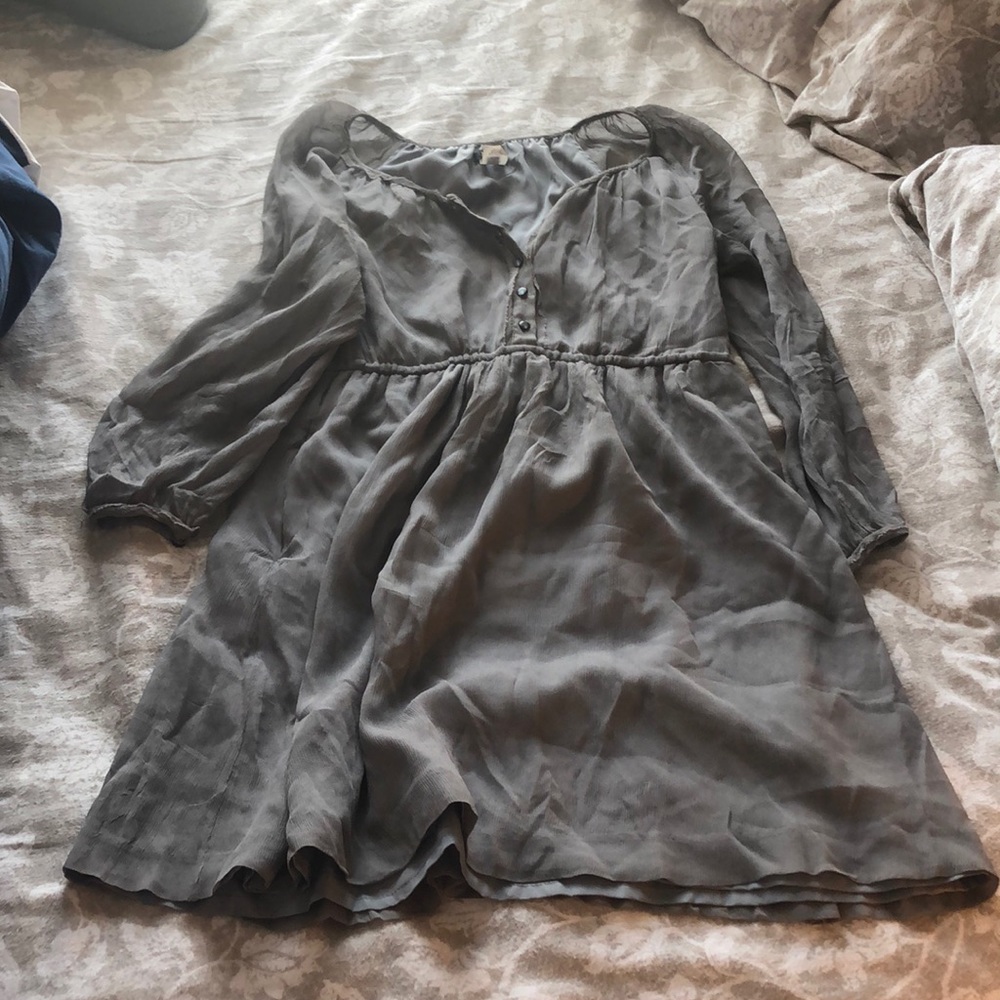 Long sleeve mini dress